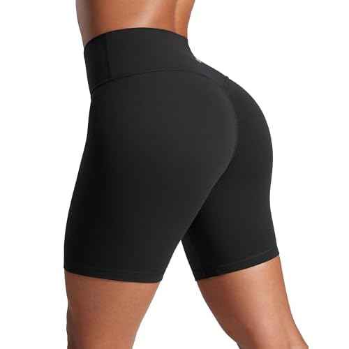 CRZ YOGA Secretsculpt Butterlift Biker Shorts 6"- No Front Seam High Waist Womens Workout Gym Booty Scrunch Butt
