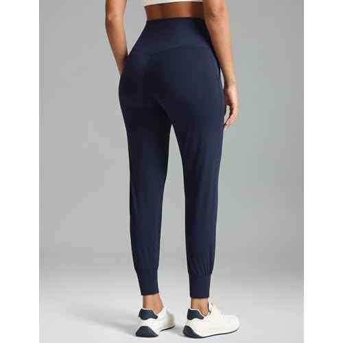Colorfulkoala Women's High Waisted Joggers with Pockets Full Length Sweatpants & Lounge Pants