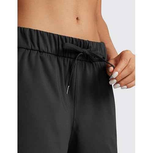 CRZ YOGA Walk The City Casual Shorts for Women 2.5" - Mid Waisted Stretch for Work Athketic Travel Hiking Golf with Pockets