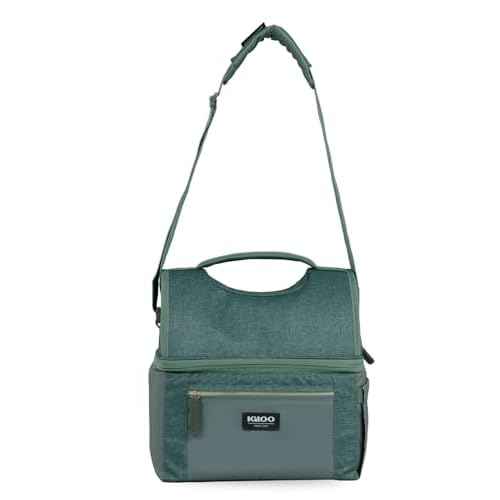 Igloo Gripper Soft Sided Cooler Bag, Insulted Dual Compartment Lunch Cooler