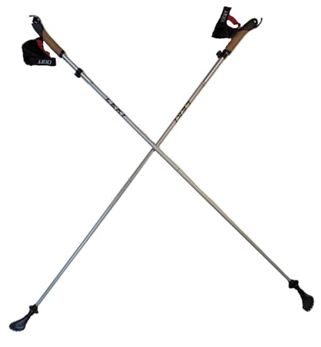 LEKI Nordic Walker Platinium Limited Edition Carbon Series 125cm Silver
