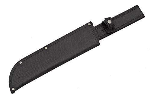 SZCO Supplies 16" Machete with Saw Back Blade – Tactical Hunting Knife with Rubberized Handle, Stainless Steel Blade, and ...