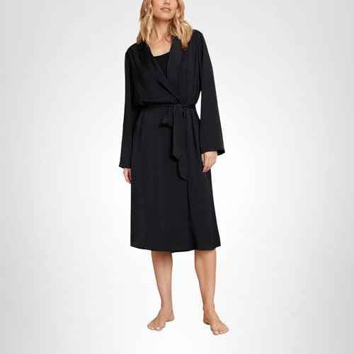 Barefoot Dreams Washed Satin Notch Collar Robe