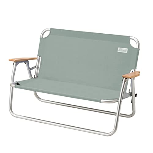 Coleman Living Collection Premium Outdoor Bench, Lightweight Folding Bench Seats 2 People, Supports up to 450lbs, Great fo...