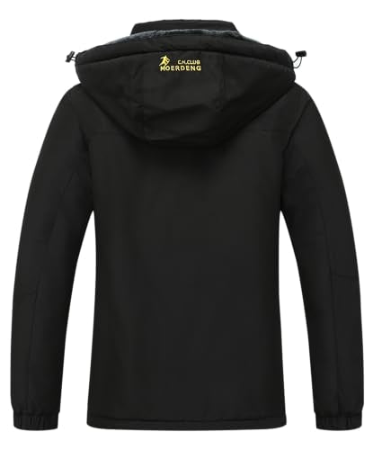 MOERDENG Women's Waterproof Ski Jacket Warm Winter Snow Coat Mountain Windbreaker Hooded Raincoat Jacket