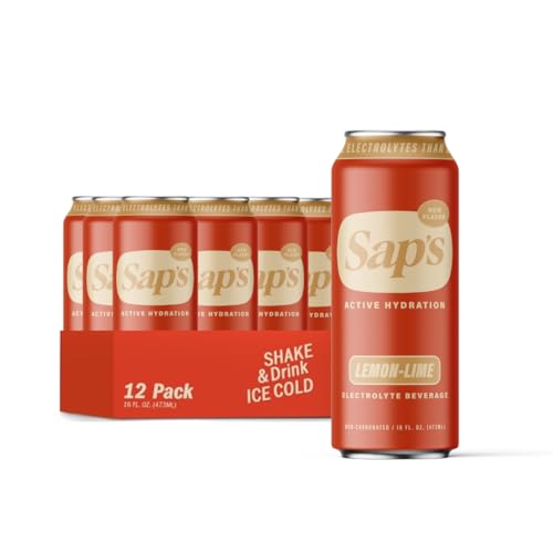 SAPS Zero Added Sugar Electrolytes Drink with Adaptogens & Aminos - Lemon Lime Instant Hydration Sports Drink, Zero Added ...