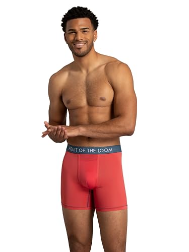 Fruit of the Loom mens Getaway Boxer Briefs, Lightweight Breathable Fabric, Quick Dry & Odor Control