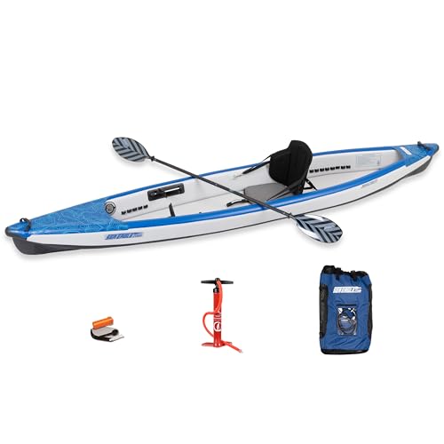 Sea Eagle RazorLite Inflatable Kayak - Lightweight, Drop Stitch, High Speed Touring Kayak - Solo or Tandem - Tall Back Sea...