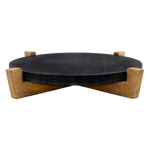 Santa Barbara Design Studio Charcuterie Boards for Cheese, Meat, and Fruit Marble Board on Mango Wood Stand, 12.25" L x 1...