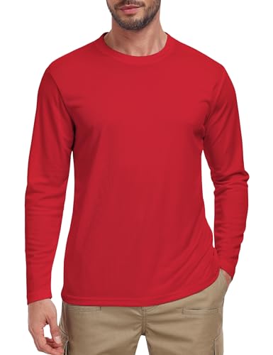 Men's Long Sleeve Shirts UPF 50+ UV Sun Protection Rash Guard Shirt Lightweight Dri Fit Casual Athletic Running Workout Tops