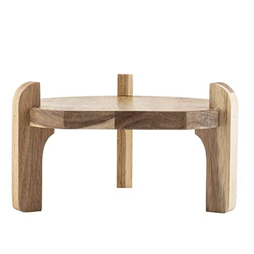 TableCraft 10757 Acacia Beverage Dispenser Stand, Wood Base for Easy Pouring, Fits BDG1000, BDG2000, BDG3000, 10090 and 10...