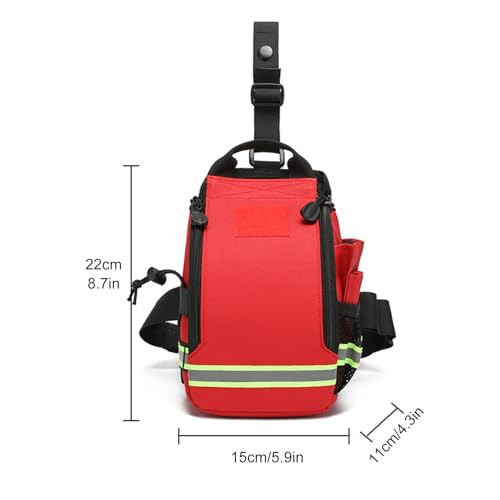 Lcoygia Tactical Drop Leg Waist Bag, First Aid Kit,Multifunctional Tactical Thigh Hip Outdoor Trauma Medical Bag,for Outdo...