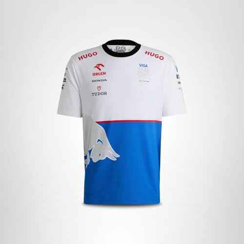 HUGO, F1 2024 Racing Bull Team Driver Tshirt, Cobalt/White, XXXL