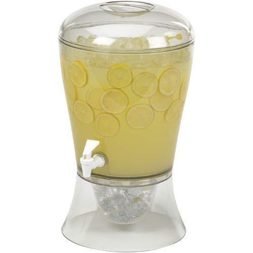 Creativeware 3-Gallon Beverage Dispenser- Poly Prop Beverage Dispenser, Clear