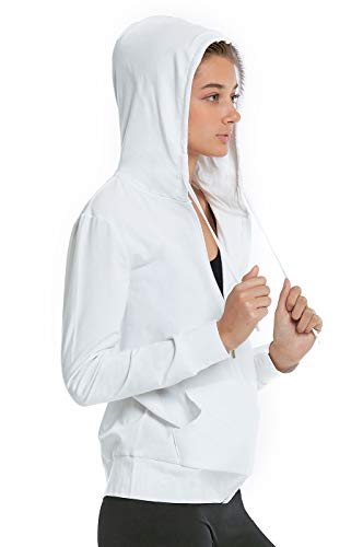 Women's Zip Up Cotton Light Hoodie Jacket