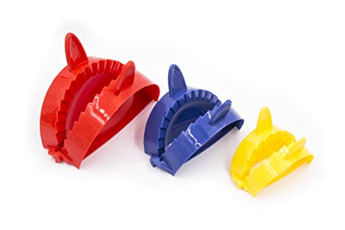 BTaT- Dough Press Set, 3 Pack, Empanada Press, Dough Press, Dumpling Press, Hand Pie Press, Mini Pie Press, Hand Pie Maker, Meat Pie Cutter, Pie Press, Pastry Press, Turnover Press, Christmas Gifts