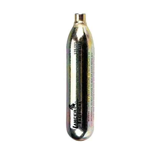 Lancer Tactical 100 Pack 12g CO2 Cartridges for Air Guns, BB Guns, Airsoft Pistols & Paintball Accessories