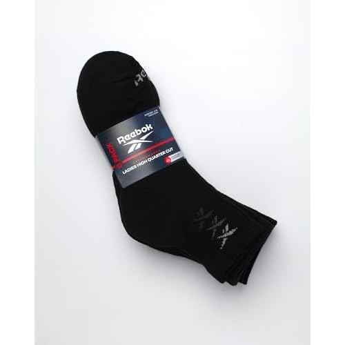 Reebok Women's Socks - Cushion High Quarter Cut Socks (6 Pack)