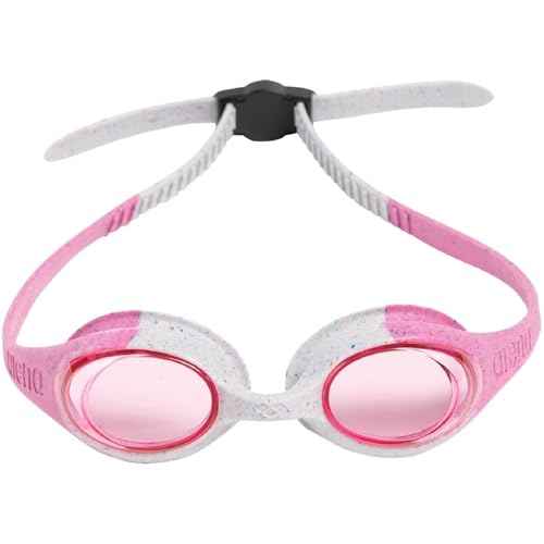 ARENA Unisex Spider Kids Swim Goggles Boys and Girls Ages 2 to 5, Anti-Fog Non-Mirror Lens, Easy to Use Strap No Leak Goggle