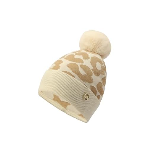 Michael Kors Women's Metallic Leopard Cuff Hat