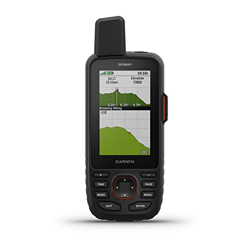 Garmin GPSMAP 67i Rugged GPS Handheld with inReach® Satellite Technology, Two-Way Messaging, Interactive SOS, Mapping (Ren...
