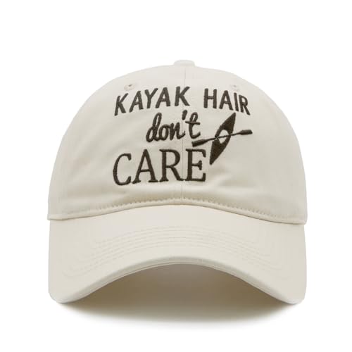 Waldeal Women's Kayak Hair Don't Care Hat, Denim Washed Adjustable Baseball Cap