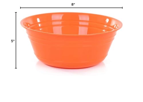 Mintra Home Snack Bowls (Large 2pk (4L), Orange)