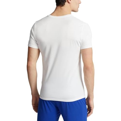 POLO RALPH LAUREN Men's 4d Flex Cooling Ventilation Cotton Modal V-Neck Undershirts