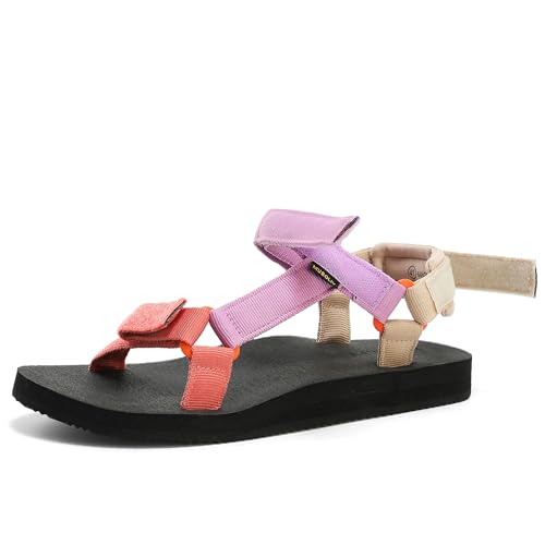 Muboliy Women's Original Sandals Comfortable Quick-Drying Casual Sport Sandal Walking Hiking Water Sandals With Arch Support