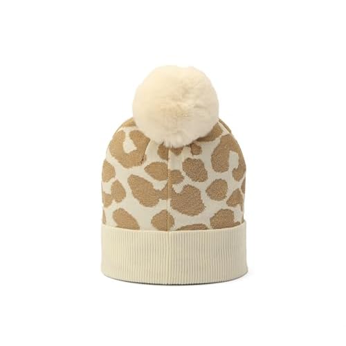 Michael Kors Women's Metallic Leopard Cuff Hat