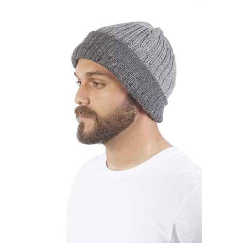 Reversible Alpaca Wool Hat - Warm & Soft Peruvian Unisex Beanie