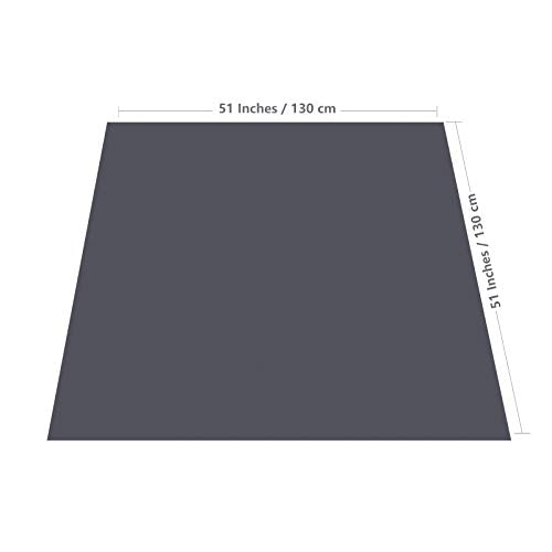 Splat Mat for Under High Chair/Arts/Crafts, WOMUMON Washable Spill Mat Waterproof Anti-Slip Floor Protector Splash Mat, Me...