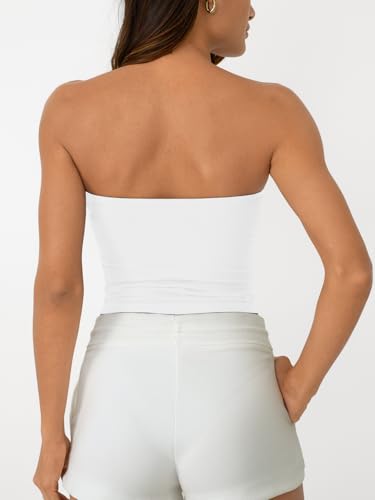AUTOMET Tube Tops Strapless Crop Tops Basic Backless Sleeveless Bandeau Going Out Cute Summer Clothes Spring Outfits 2026