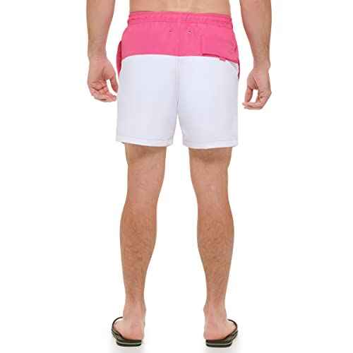 Calvin Klein Men's Standard Uv Protected Quick Dry Drawstring Multicolor Swim Trunk
