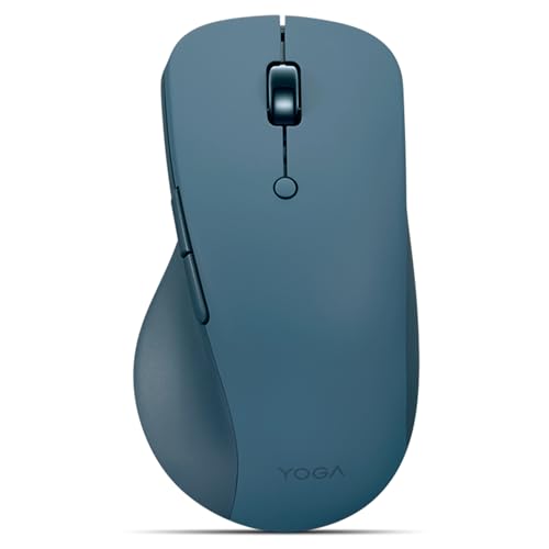 Lenovo Yoga Pro Mouse, Bluetooth, USB-C Rechargable, Dual Mode Bluetooth, 6 Button, Right Handed Design, Ergonomic Design,...