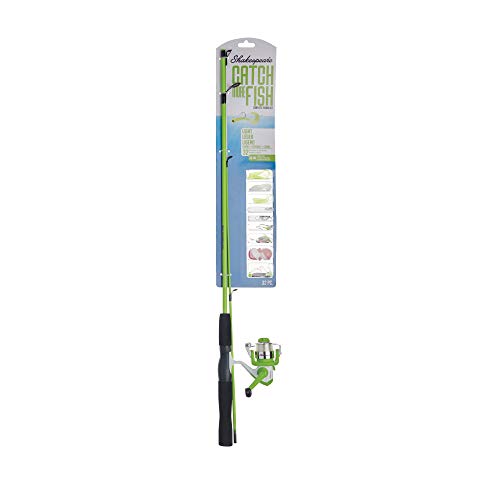 Shakespeare Catch More Fish Spinning Reel and Fishing Rod Combo with Kit