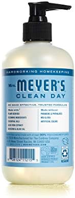 MRS. MEYER'S CLEAN DAY Hand Soap, Made with Essential Oils, Rain Water, 12.5 fl. oz - Pack of 6