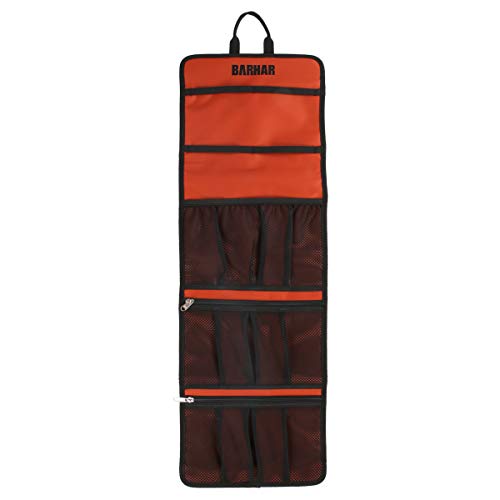 Climbing Quickdraw Hanging Storage Bag, Carabiner Hook Gear Equipment Parts Collections, Durable Foldable Bundled Roll Ant...