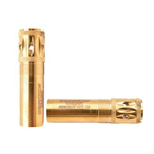 Carlsons Choke Tubes 12 Gauge for Beretta Benelli Mobil | Stainless Steel | Gold Competition Target Ported Sporting Clays Choke Tube | Made in USA
