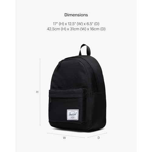 Herschel Supply Co. Unisex Classic Backpack, Black, 26L