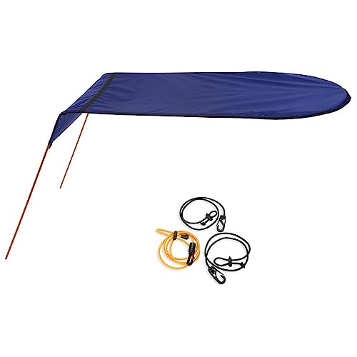Gaderth Sun Shade Canopy for Kayak Boat Canoe, Canopy for Single Person, Waterproof Sun Shade Awning Top Cover, Universal ...