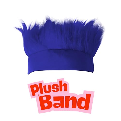 Beistle Blue Hairy Costume Headband-1 Pc, one size (60277-B)