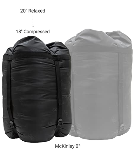 Browning McKinley 0° Sleeping Bag - Oversize Insulated Hooded Rectangle Made with Ripstop Outer and Brushed Polyester Line...