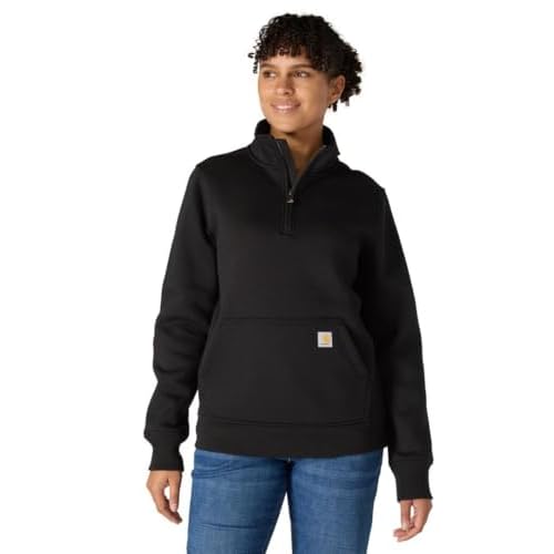 Carhartt Women's Relaxed Fit Midweight Quarter-Zip Mock-Neck Sweatshirt
