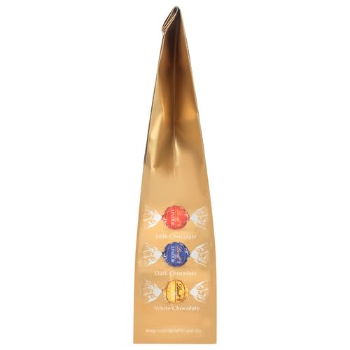 Lindt LINDOR Assorted Chocolate Candy Truffles, Chocolate with Smooth, Melting Truffle Center, 5.1 oz. Bag