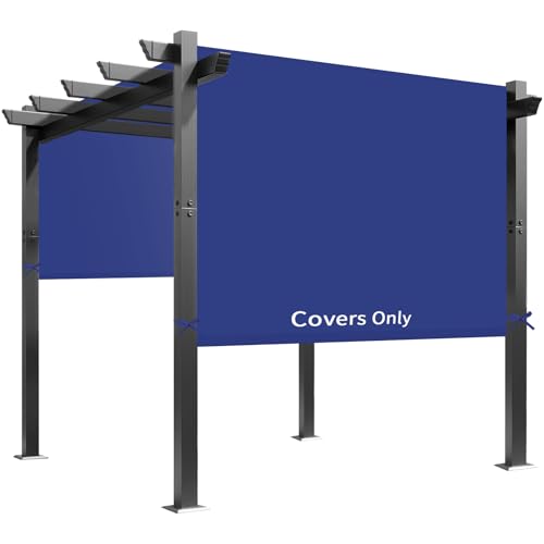 Universal Waterproof Pergola Canopy Shade Cover Replacement - 17'x6.8' Outdoor Sun Shades Canopy Top for Patio Gazebo Deck...