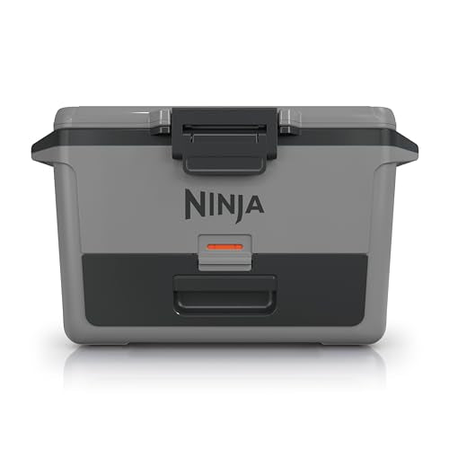 Ninja FB151GY FrostVault 50qt Hard Cooler with Dry Zone, Integrated Fridge-Temp Dry Storage Drawer, Premium Heavy-Duty Ins...
