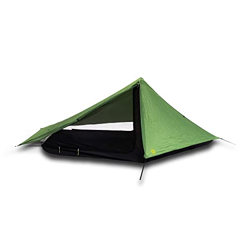Six Moon Designs Skyscape Scout Green 1 Person Ultralight Tent. 38 oz. Affordable Backpacking, Hiking Tent. Polyurethane C...