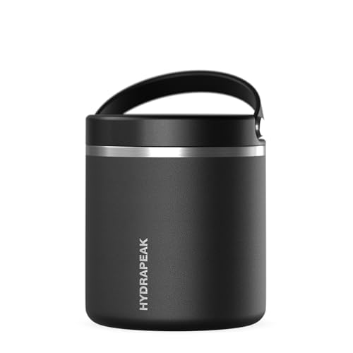 Hydrapeak 25oz Stainless Steel Vacuum Insulated Food Jar for Hot Food and Cold Food, Wide Mouth Leak-Proof Soup Jar for Ad...
