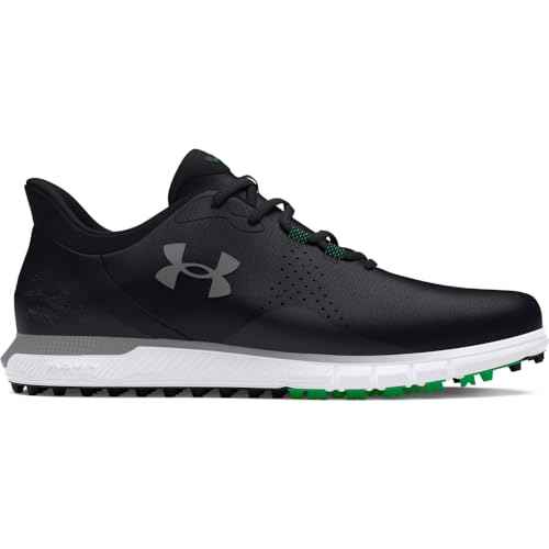 Under Armour Men's Drive Fade Spikeless, (001) Black/Black/Titan Gray, 8, US